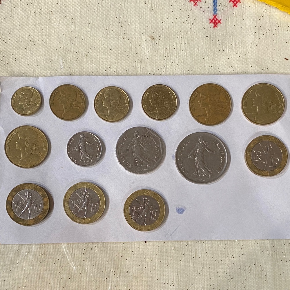 Assorted 20th Century Franc Coins